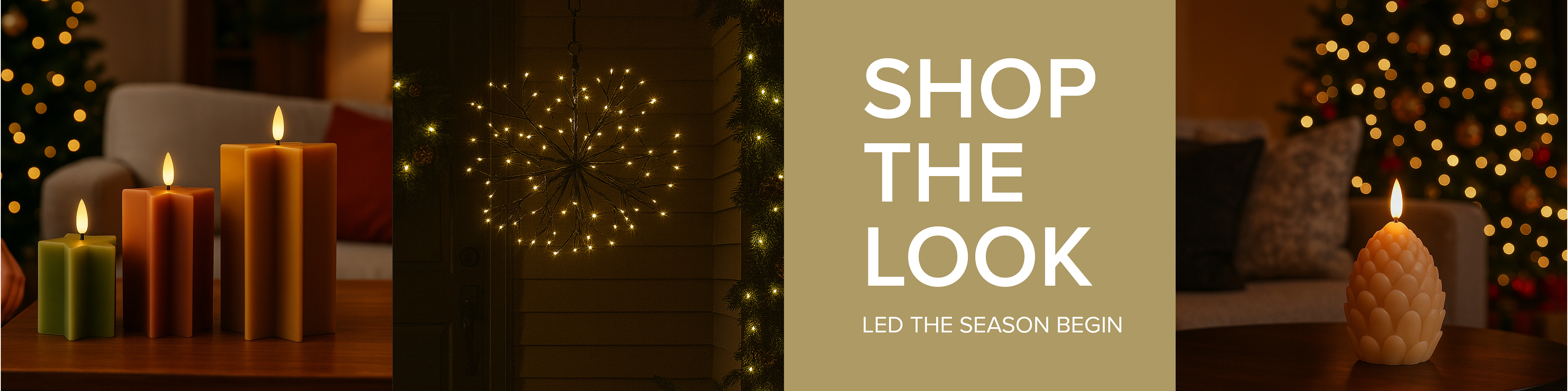 SHOP THE LOOK - LED STER KAARSEN